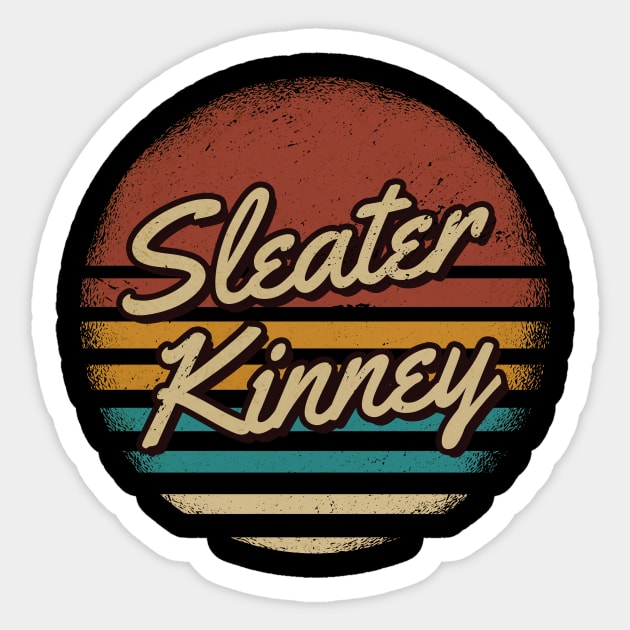 Sleater Kinney Retro Style Sticker by JamexAlisa